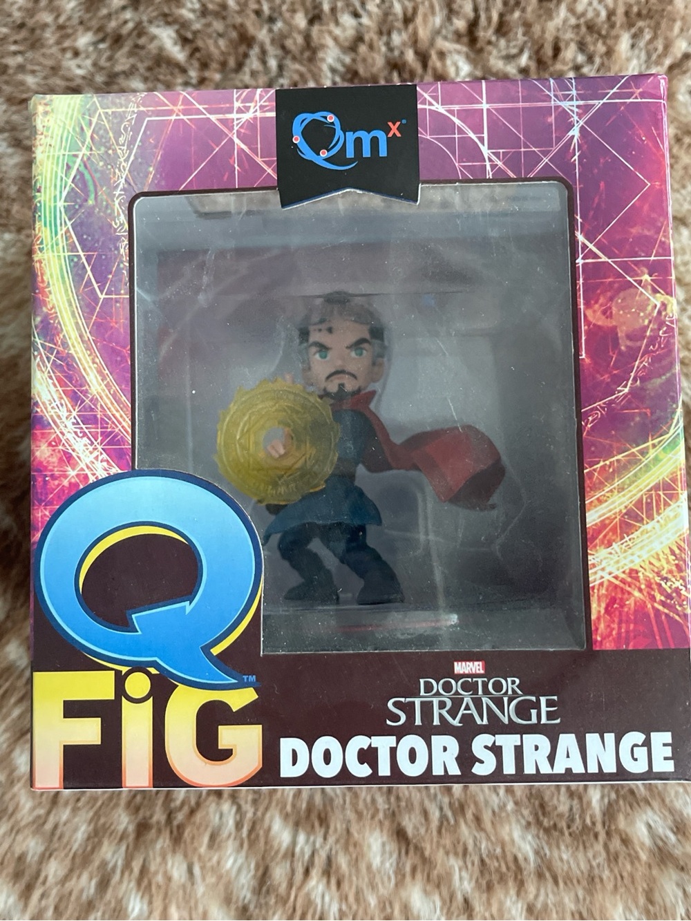 Loot Crate Q-Fig Doctor Strange Figurine - Red, Blue, Yellow
